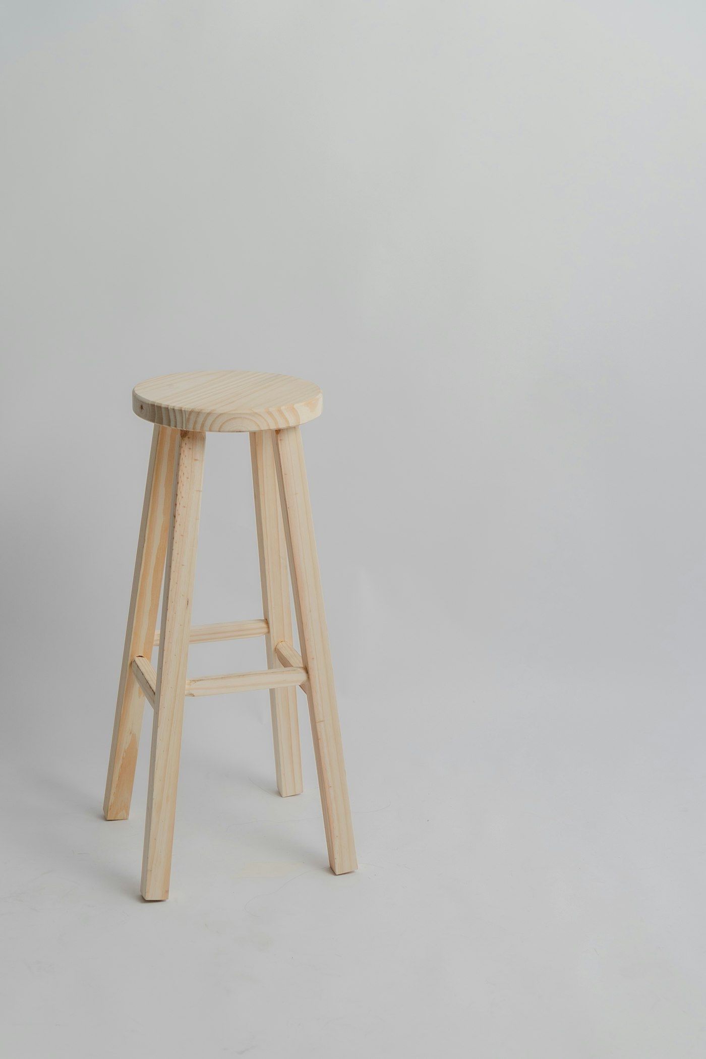 Step Stool against a plain wall